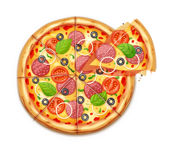 dessin de pizza